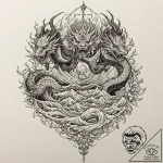 A minimalist tattoo of the three peaks of mor… – tattoo sketch (№1751126017_0, 28.06.2025 15:53) — tattoovalue.net
