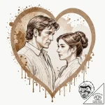 45. a graphic novel panel of the “i love you”… – tattoo sketch (№1751126888_0, 28.06.2025 16:08) — tattoovalue.net