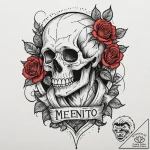 A sketch of the main character from memento,… – tattoo sketch (№1751128990_0, 28.06.2025 16:43) — tattoovalue.net