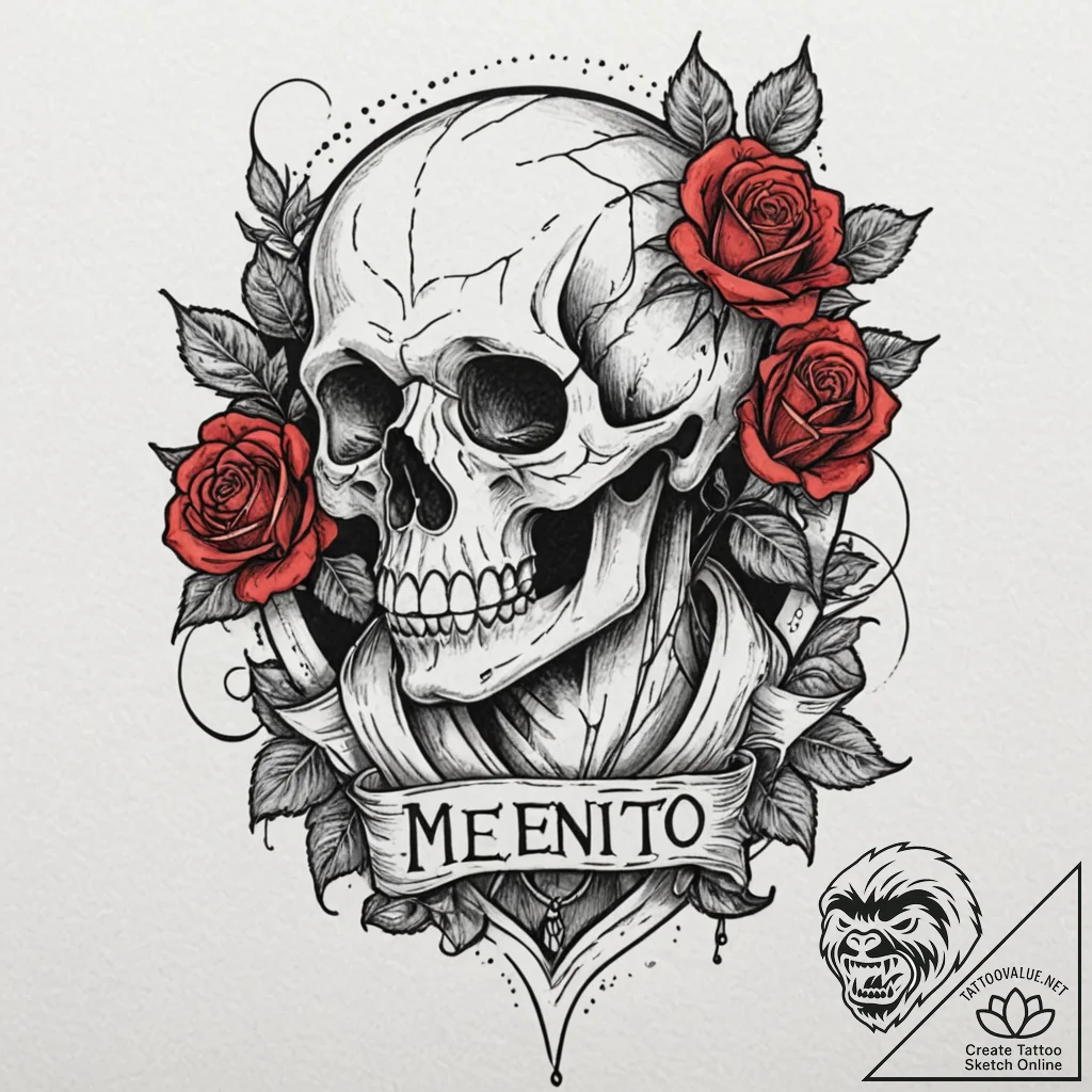 A sketch of the main character from memento,... - tattoo sketch (№1751128990_0, 28.06.2025 16:43) — tattoovalue.net
