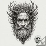 A sketch of treebeard the ent, ancient and wi… – tattoo sketch (№1751129848_0, 28.06.2025 16:57) — tattoovalue.net