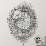 Moon, tattoo sketch design, clean lines, cris… – tattoo sketch (№1751130549_0, 28.06.2025 17:09) — tattoovalue.net