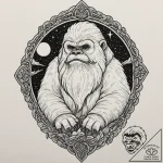A neo-traditional design of a wampa from hoth… – tattoo sketch (№1751131214_0, 28.06.2025 17:20) — tattoovalue.net