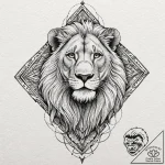 A watercolor sketch of simba from the lion ki… – tattoo sketch (№1751131506_0, 28.06.2025 17:25) — tattoovalue.net