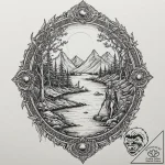 Charon on the river styx, tattoo drawing outl… – tattoo sketch (№1751132110_0, 28.06.2025 17:35) — tattoovalue.net