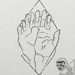 A minimalist tattoo of keyser söze’s limp, ju… – tattoo sketch (№1751132676_0, 28.06.2025 17:44) — tattoovalue.net