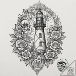 A sketch of the main characters from the ligh… – tattoo sketch (№1751134252_0, 28.06.2025 18:10) — tattoovalue.net