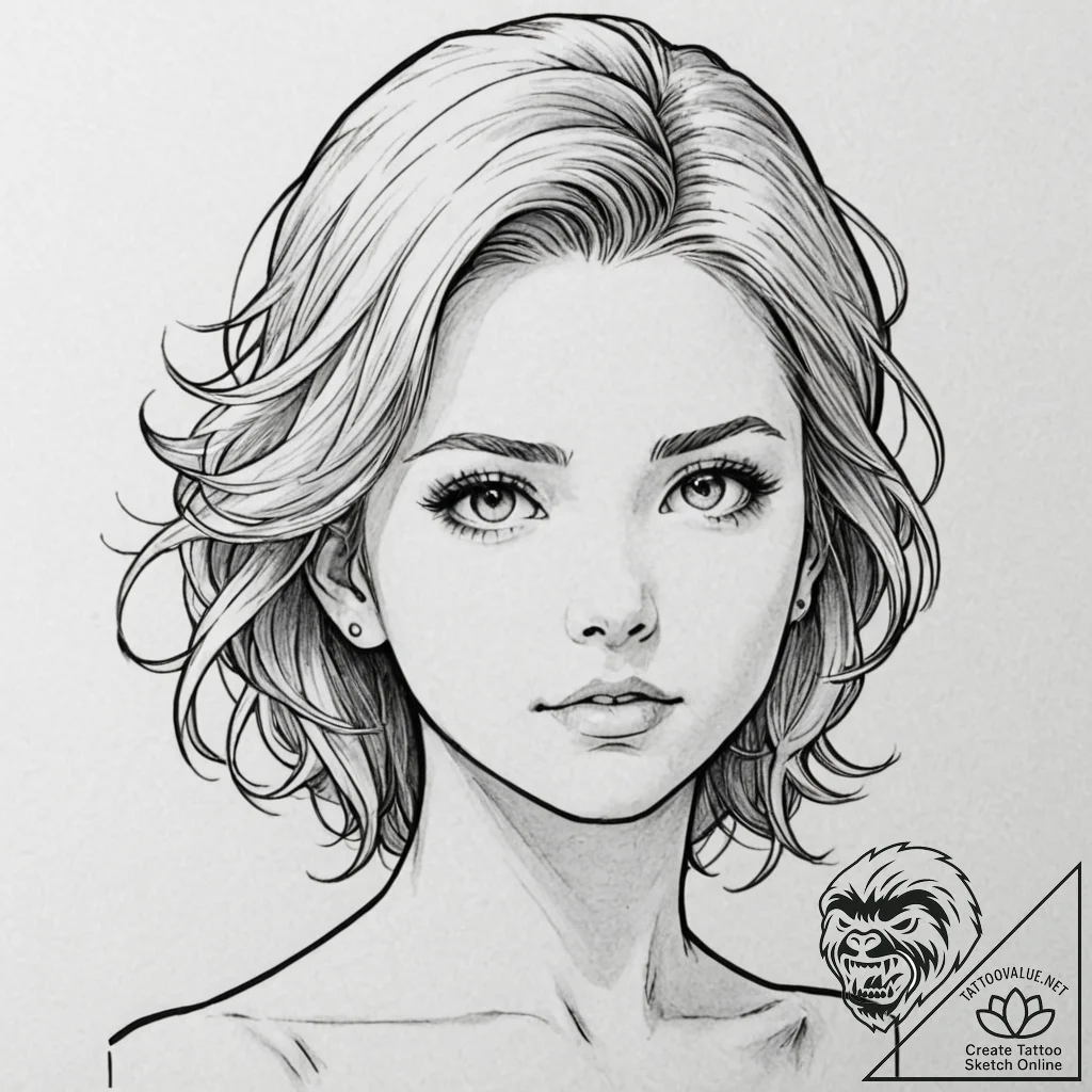 культовое аниме (iconic anime), concept art f... - tattoo sketch (№1751134913_0, 28.06.2025 18:21) — tattoovalue.net