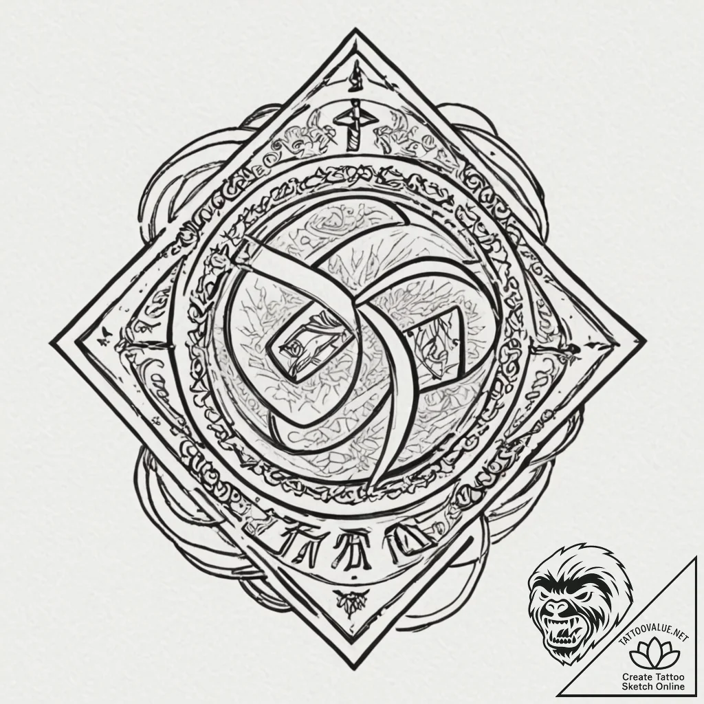 Sketch of a neon sign from the movie, e.g., "... - tattoo sketch (№1751135218_0, 28.06.2025 18:26) — tattoovalue.net
