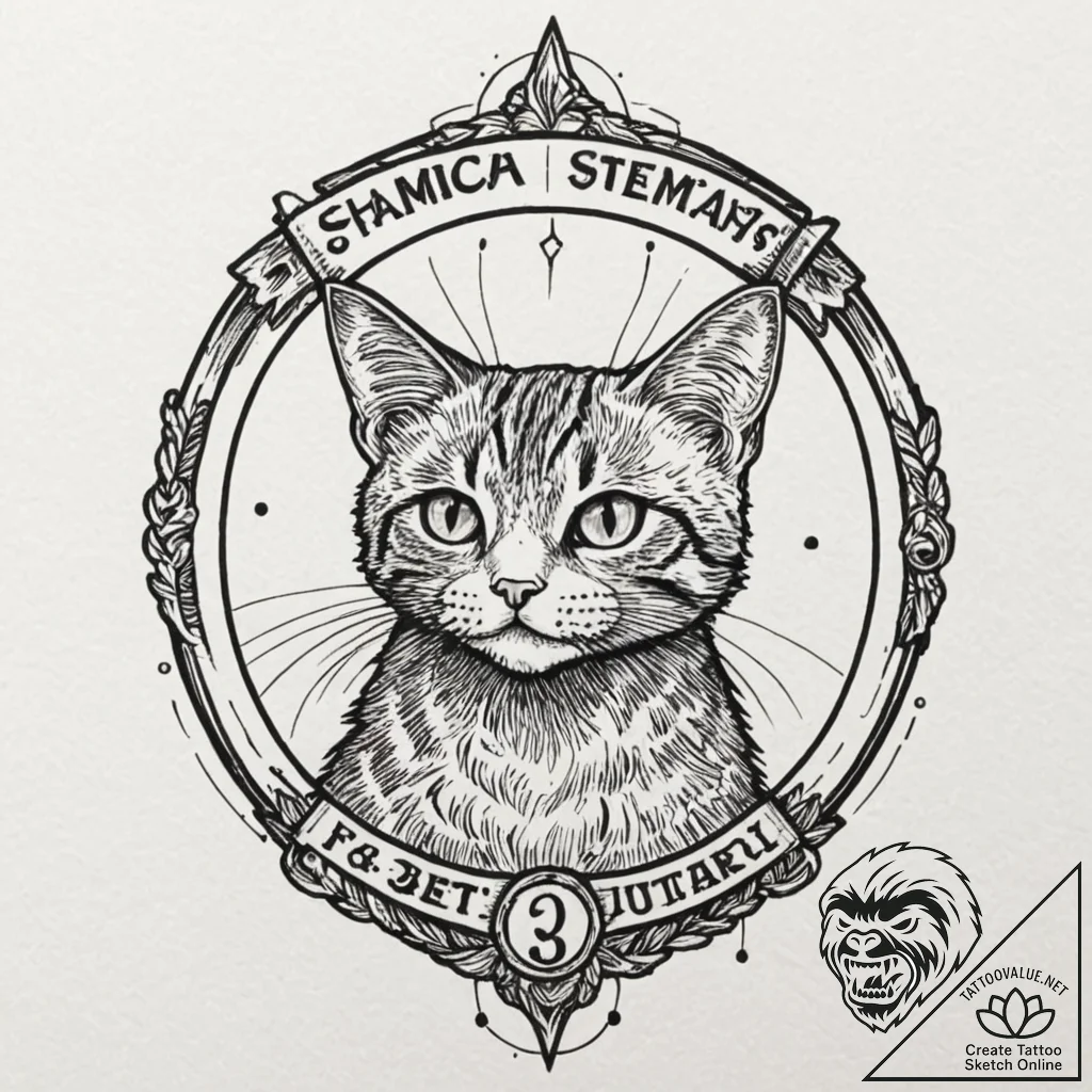 A trash polka composition of the pet sematary... - tattoo sketch (№1751136417_0, 28.06.2025 18:46) — tattoovalue.net