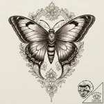 Moth, tattoo flash sheet design, clear image,… – tattoo sketch (№1751136964_0, 28.06.2025 18:56) — tattoovalue.net