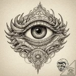 Dragon’s eye (closeup), concept art for tatto… – tattoo sketch (№1751137949_0, 28.06.2025 19:12) — tattoovalue.net