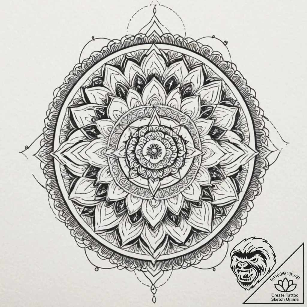A color wheel, tattoo flash sheet design, stu... - tattoo sketch (№1751138700_0, 28.06.2025 19:25) — tattoovalue.net