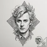 A sketch of the fifth doctor from doctor who… – tattoo sketch (№1751141625_0, 28.06.2025 20:13) — tattoovalue.net