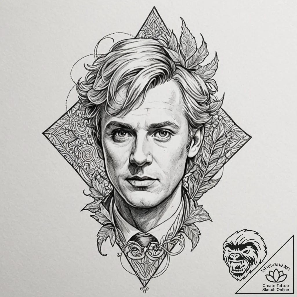 A sketch of the fifth doctor from doctor who... - tattoo sketch (№1751141625_0, 28.06.2025 20:13) — tattoovalue.net
