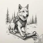 148. (the thing) a horrifying graphic novel s… – tattoo sketch (№1751142197_0, 28.06.2025 20:23) — tattoovalue.net