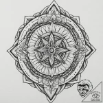 A trash polka composition of the old gods vs…. – tattoo sketch (№1751142313_0, 28.06.2025 20:25) — tattoovalue.net