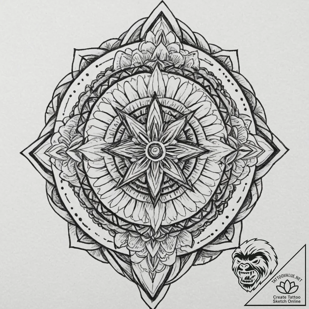 A trash polka composition of the old gods vs.... - tattoo sketch (№1751142313_0, 28.06.2025 20:25) — tattoovalue.net