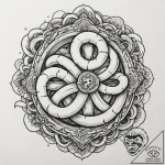 A linework tattoo of shang-chi’s ten rings,,… – tattoo sketch (№1751142644_0, 28.06.2025 20:30) — tattoovalue.net