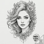 Watercolor sketch of luv, with a single, cold… – tattoo sketch (№1751145529_0, 28.06.2025 21:18) — tattoovalue.net