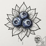 Blueberry, tattoo flash sheet design, no back… – tattoo sketch (№1751145651_0, 28.06.2025 21:20) — tattoovalue.net