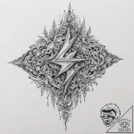 A minimalist tattoo of harry’s lightning bolt… – tattoo sketch (№1751145769_0, 28.06.2025 21:22) — tattoovalue.net