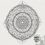 Laurel wreath, artistic tattoo sketch, geomet… – tattoo sketch (№1751146139_0, 28.06.2025 21:28) — tattoovalue.net