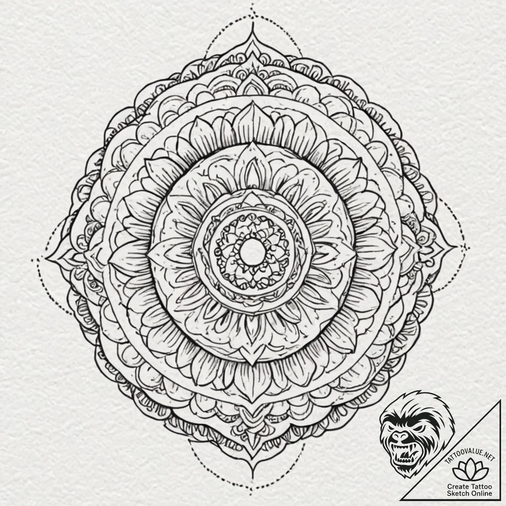 Laurel wreath, artistic tattoo sketch, geomet... - tattoo sketch (№1751146139_0, 28.06.2025 21:28) — tattoovalue.net