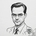A graphic novel style portrait of agent smith… – tattoo sketch (№1751146323_0, 28.06.2025 21:32) — tattoovalue.net