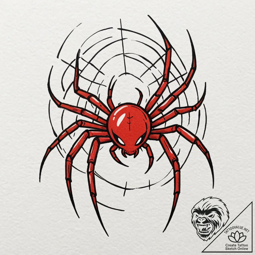 A neo-traditional tattoo of spider-ham,, tatt... - tattoo sketch (№1751146547_0, 28.06.2025 21:35) — tattoovalue.net