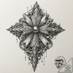 Bow, tattoo sketch design, moderately detaile… – tattoo sketch (№1751146855_0, 28.06.2025 21:40) — tattoovalue.net