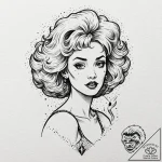 A trash polka tattoo of cruella de vil, with… – tattoo sketch (№1751149366_0, 28.06.2025 22:22) — tattoovalue.net