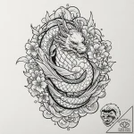 Wings, tattoo sketch design, irezumi japanese… – tattoo sketch (№1751150044_0, 28.06.2025 22:34) — tattoovalue.net