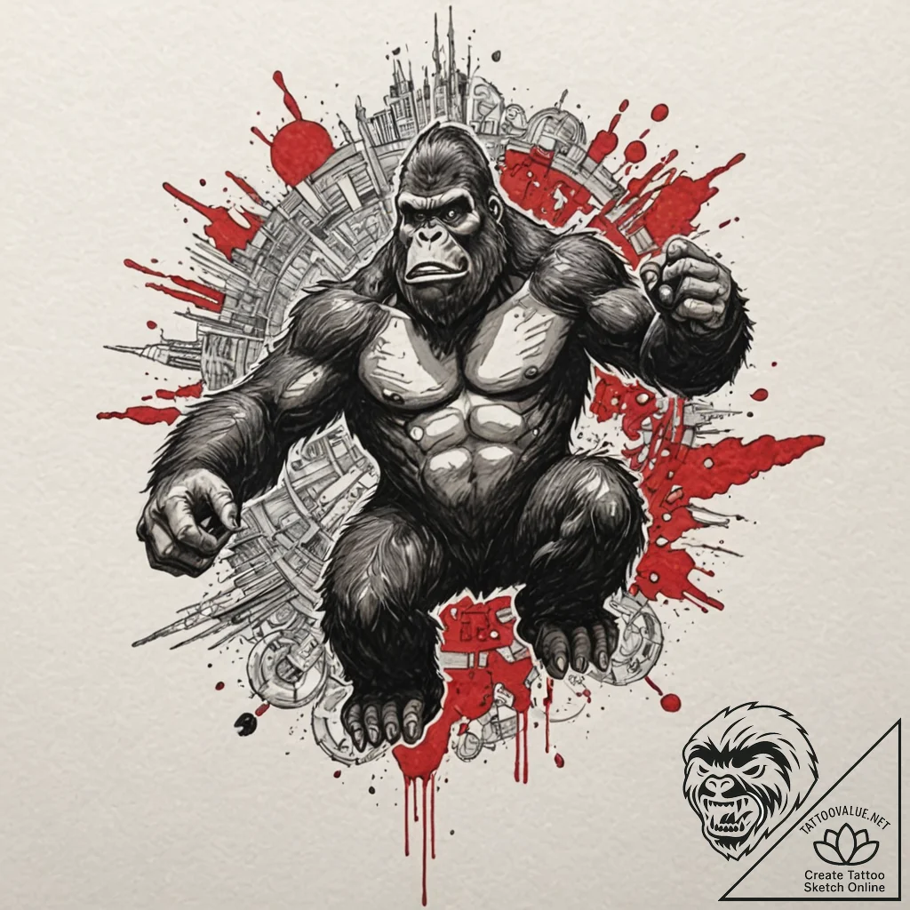 A graphic novel panel of major t. j. "king" k... - tattoo sketch (№1751151262_0, 28.06.2025 22:54) — tattoovalue.net