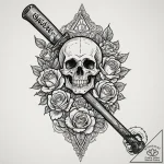 A neo-traditional tattoo of the “basterds” ba… – tattoo sketch (№1751154017_0, 28.06.2025 23:40) — tattoovalue.net