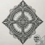 Crystal cave, tattoo sketch design, on textur… – tattoo sketch (№1751155225_0, 29.06.2025 00:00) — tattoovalue.net