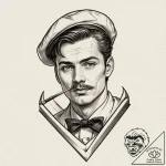 A straight razor (is there, but can be ornate… – tattoo sketch (№1751155338_0, 29.06.2025 00:02) — tattoovalue.net