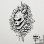 40. neo-traditional design of the mythosaur s… – tattoo sketch (№1751157400_0, 29.06.2025 00:36) — tattoovalue.net