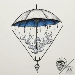 A sketch of number five from the umbrella aca… – tattoo sketch (№1751157726_0, 29.06.2025 00:42) — tattoovalue.net