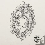 Harlequin, tattoo drawing outline, fine lines… – tattoo sketch (№1751158007_0, 29.06.2025 00:46) — tattoovalue.net
