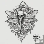 Dragonfly, tattoo flash sheet design, black a… – tattoo sketch (№1751158121_0, 29.06.2025 00:48) — tattoovalue.net