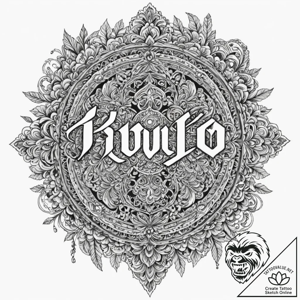 A chicano lettering tattoo of "know thyself".... - tattoo sketch (№1751159650_0, 29.06.2025 01:14) — tattoovalue.net