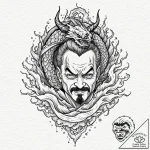 Walter white’s face from breaking bad, tattoo… – tattoo sketch (№1751159990_0, 29.06.2025 01:19) — tattoovalue.net
