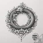 A hand holding a miniature black hole, tattoo… – tattoo sketch (№1751160509_0, 29.06.2025 01:28) — tattoovalue.net