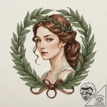 Laurel wreath, concept art for tattoo, soft w… – tattoo sketch (№1751160836_0, 29.06.2025 01:33) — tattoovalue.net