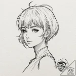 A watercolor tattoo of rei ayanami from evang… – tattoo sketch (№1751161167_0, 29.06.2025 01:39) — tattoovalue.net
