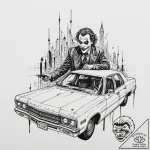 A minimalist tattoo of the iconic shot of the… – tattoo sketch (№1751162241_0, 29.06.2025 01:57) — tattoovalue.net