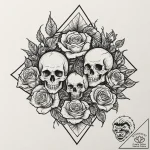 A graphic novel panel of the final car chase… – tattoo sketch (№1751163509_0, 29.06.2025 02:18) — tattoovalue.net