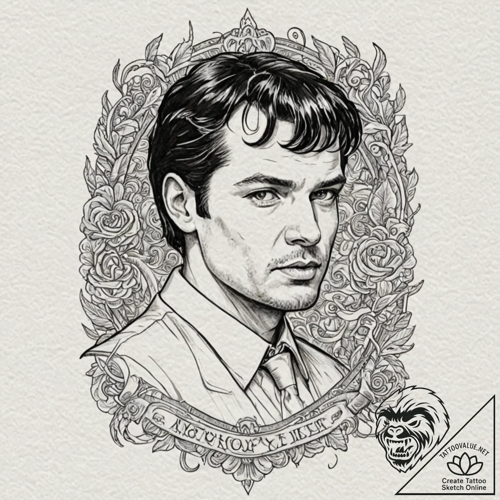 A sketch of the gimp from pulp fiction, unset... - tattoo sketch (№1751164129_0, 29.06.2025 02:28) — tattoovalue.net