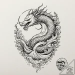 A graphic novel panel of geralt fighting the… – tattoo sketch (№1751166269_0, 29.06.2025 03:04) — tattoovalue.net